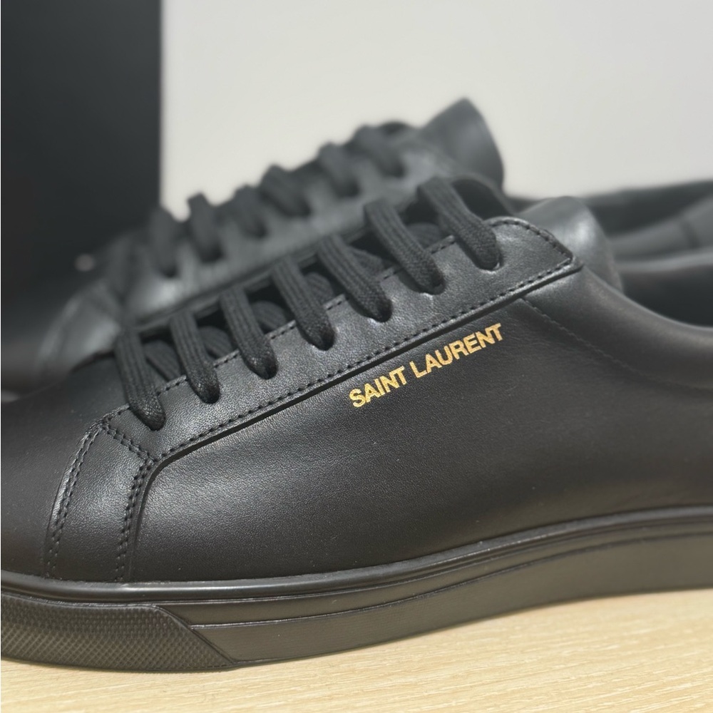 Saint Laurent Black Andy Sneakers - Picture 5 of 7